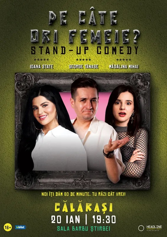 George Tănase, Ioana State și Mădălina Mihai vin cu noul show de stand-up comedy – „De câte ori femeie?”